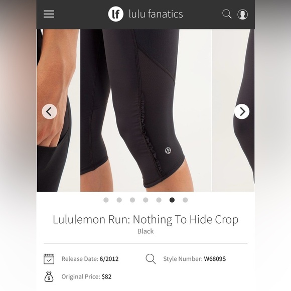lululemon athletica Pants - lululemon athletica Black Capris